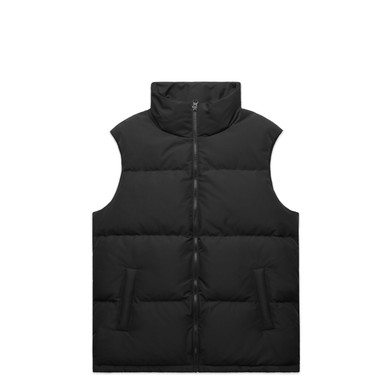 Black puffer vest
