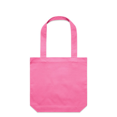 Charity pink cotton tote bag